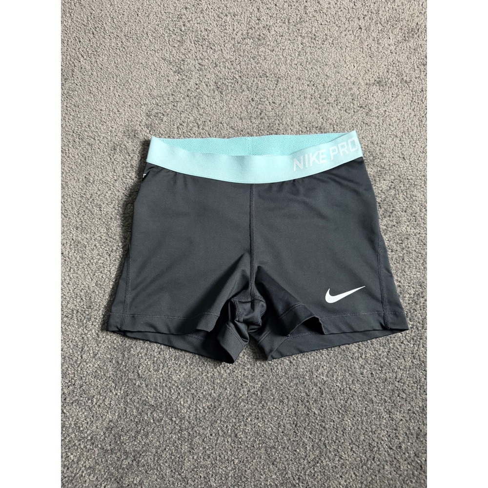 Nike Pro Dri-FIT Compression Shorts Grey Blue 589364-017 Womens Medium